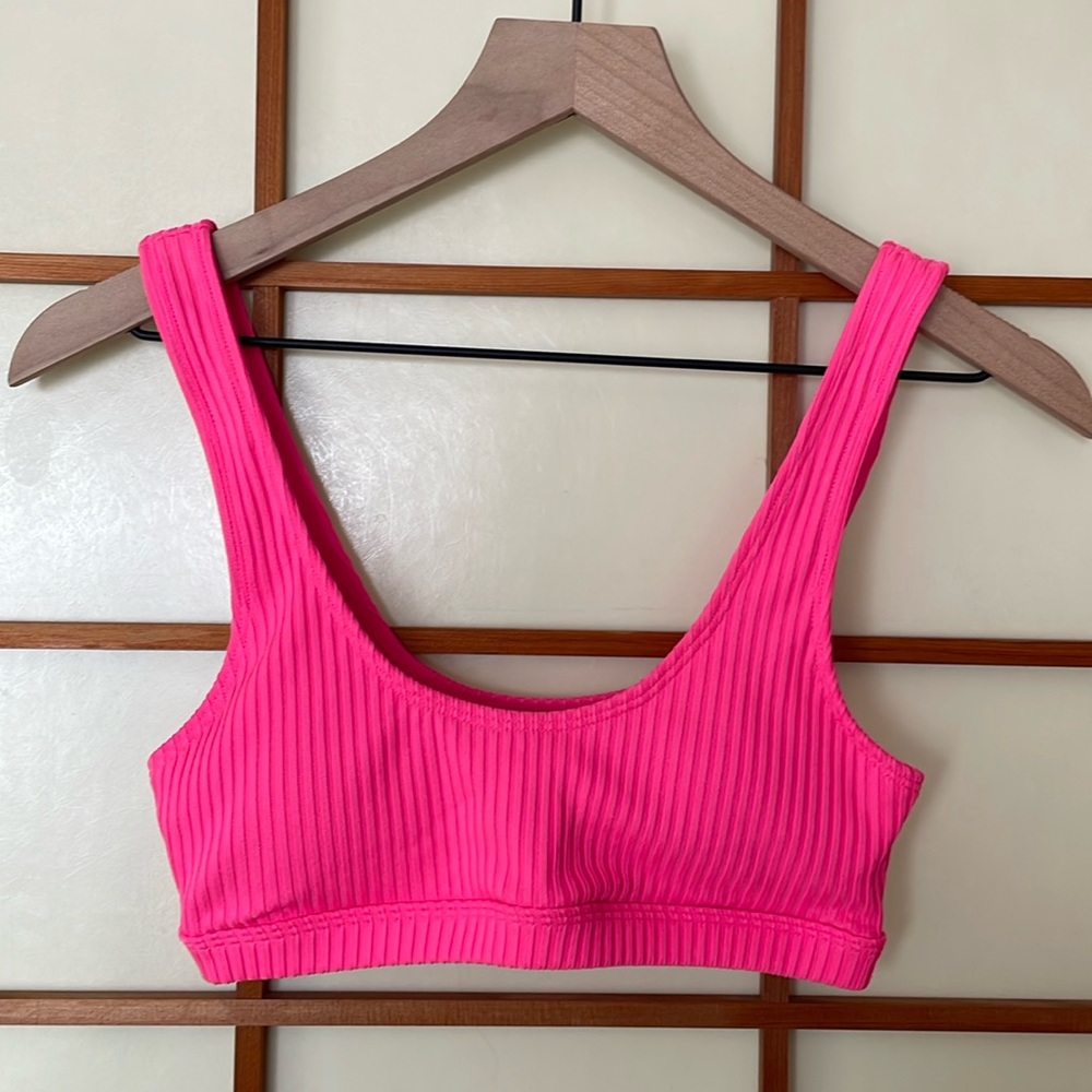 Bright Barbie bikini top